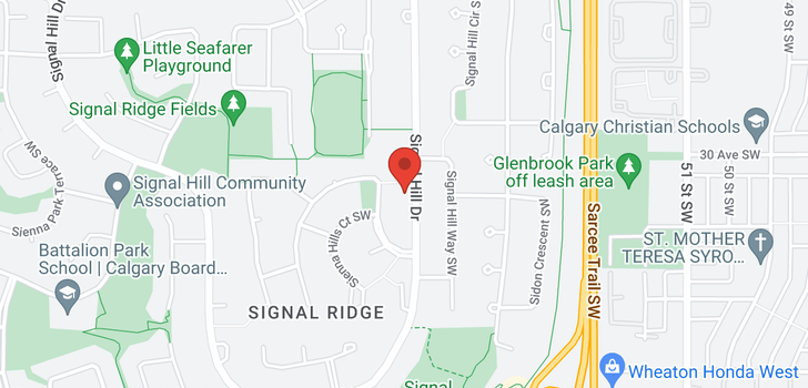 map of 2835 SIGNAL HILL DR SW